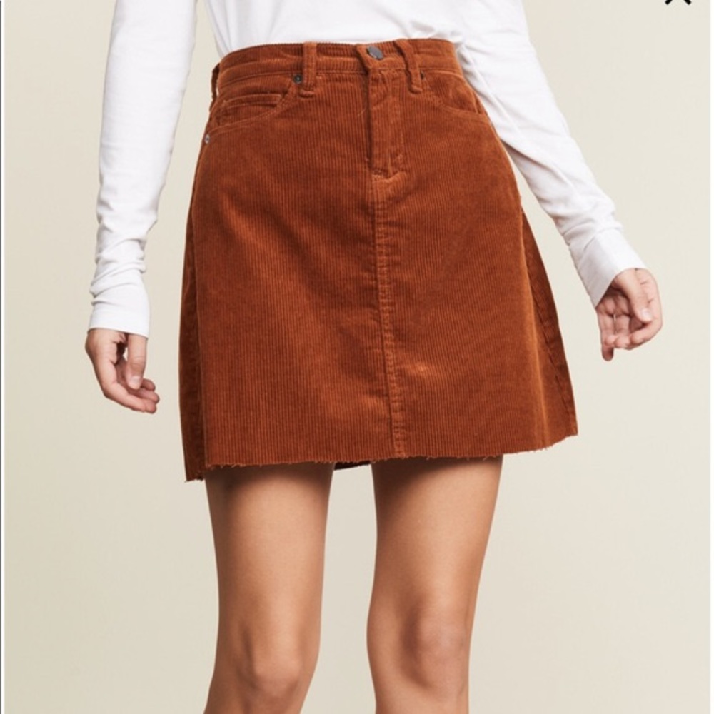 Corduroy A-Line Miniskirt